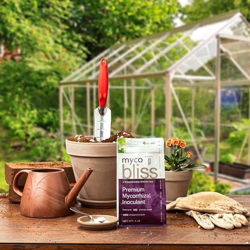 Myco Bliss - Mycorrhizal Inoculant for Plants - 5 Superior Strains - Organic Mycorrhizae Root Enhancer - Increases Nutrient Absorption & Crop Yields (1lb, Granular)