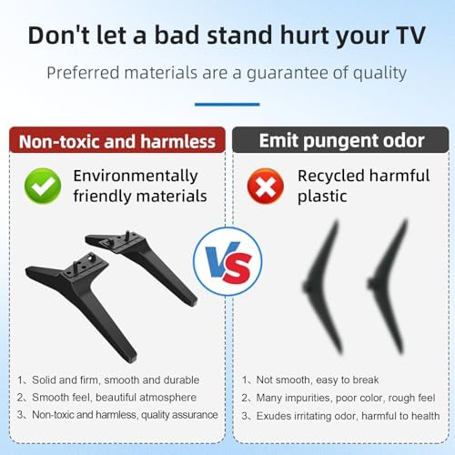 Stand Replacement Legs for Lg Tv - Replacement Base for LG TV 60 and 65-inch,for UJ UK UM UN Series,for 60UJ6050 60UK6090 60UM6900 60UN7300 65UJ6300 65UK6090 65UM6900 65UN6950 and Other Models of TV