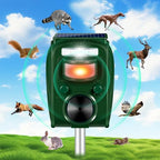 2024 Upgraded Solar Animal Repellent Cat Repellent Squirrel Repellent Outdoor Ultrasonic pest Repeller Waterproof Motion Sensor Strobe Lights Skunk Deterrent Coyote Deterrent Raccoon Repellent