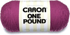 Caron One Pound Purple Yarn - 2 Pack of 454g/16oz - Acrylic - 4 Medium (Worsted) - 812 Yards - Knitting/Crochet