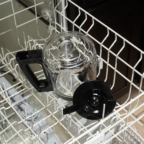 Replacement 12-Cup Glass Carafe for Cuisinart Coffee Maker (fits DCC-1200PRC CHW-12, CHW-12P1, DCC-1100BK, DCC-1200, DCC-2650, DGB-550BK, DGB-550BK1 DGB-625BC, DGB-700BC, SS-12)