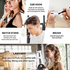 WQNIDE Blue Bottle Case,6in1 Accessories Set Silicone Protective Cover,Cute 3D Fashion Fun Character Design,with Keychain Kids Women Men for Airpods Pro Case -2019 (Vaselin)
