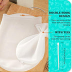 2PCS Extra Large Reusable Sous Vide Bags BPA Free Food Grade Silicone Bags for Sous Vide Cooking , Compatible with all immersion circulators, including Joule, Anova, Instant Pot Immersion Circulators and other Sous Vide Accessories(2 Pack Sous vide bags)