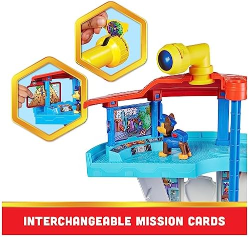 Paw Patrol Lookout Tower Playset with Toy Car Launcher, 2 Chase Action Figures, Chase’s Police Cruiser and Accessories, Kids Toys for Ages 3 and up