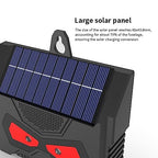 Solar Powered Nocturnal Animal Repeller, Predator Control with Bright Strobe LED Lights Repellent Device, Outdoor Deterrent Coyote Raccoon Deer Fox Skunk Squirrel for Garden