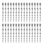 Besmon Woodpecker Bird Scare Devices，Reflective Scare Rods Control Device to Keep Birds Away from Patio Pool（Christmas Reflective Strip Hanging Home as Decoration）(30pcs)
