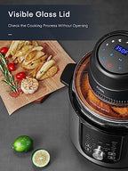 Air Fryer Lid for Instant Pot 6Qt/8Qt, 7 in 1 With LED Touchscreen, Turn Your Pressure Cooker Into Air Fryer in Seconds, Accessories and Recipe Cookbook Included