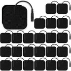TENS Unit Pads Replacement Pads for TENS Unit Electrode Pads Electrodes for TENS Unit Muscle Stimulator Pads 2"x2", 24PCS Stim Pads for AUVON TENS Unit Electrode Pads/TENS 7000 Replacement Pads
