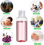 5 Pack 3.4oz Empty Plastic Travel Bottles for Toiletries TSA Approved Leak Proof Squeezable Travel Size Containers Travel Essentials Accessories, clear