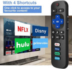 Replacement for Roku TV Remote, for Roku Hisense, Onn, Sharp, Philips, Hitachi, Element, Haier, LG, Sanyo, JVC TVs
