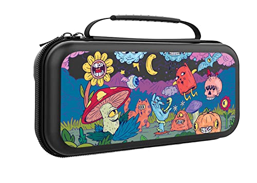 Magic Forest Switch Carrying Case For Nintendo Switch OLED/Switch Accessories, Carry Protective Bag, Travel Game Console Cases, Controller Hard Shell Holder, 20 Games Slots A1131