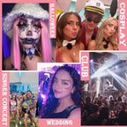 Body Glitter Face Glitter Gel: Singer Concerts Disco Festival Rave Accessories Face Glitter Makeup 150ml Chunky Sequins Mermaid Face Body Hair Glitter Gel (White&Silver&Lake Blue)
