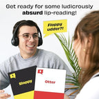 Lucky Egg Sorry What - Hilarious Lip Reading Friends Party Game Based On The Headphone Challenge TikTok Trend - 2+ Players 40,000 Funny Word Phrase Combinations Card Game for Friends (Original)
