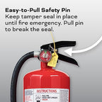 Kidde Fire Extinguisher for Commercial Use, 3-A:40-B:C, 17 Lbs., Refillable & Reusable, Hose & Wall Mount (Included)