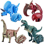 JOYIN 12 Pack Valentine’s Greeting Cards with Transforming Dinosaur Toys in Egg, Classroom Exchange Prize for Valentine Party Favor, Hatching Dinosaur Eggs, School Gift Exchange