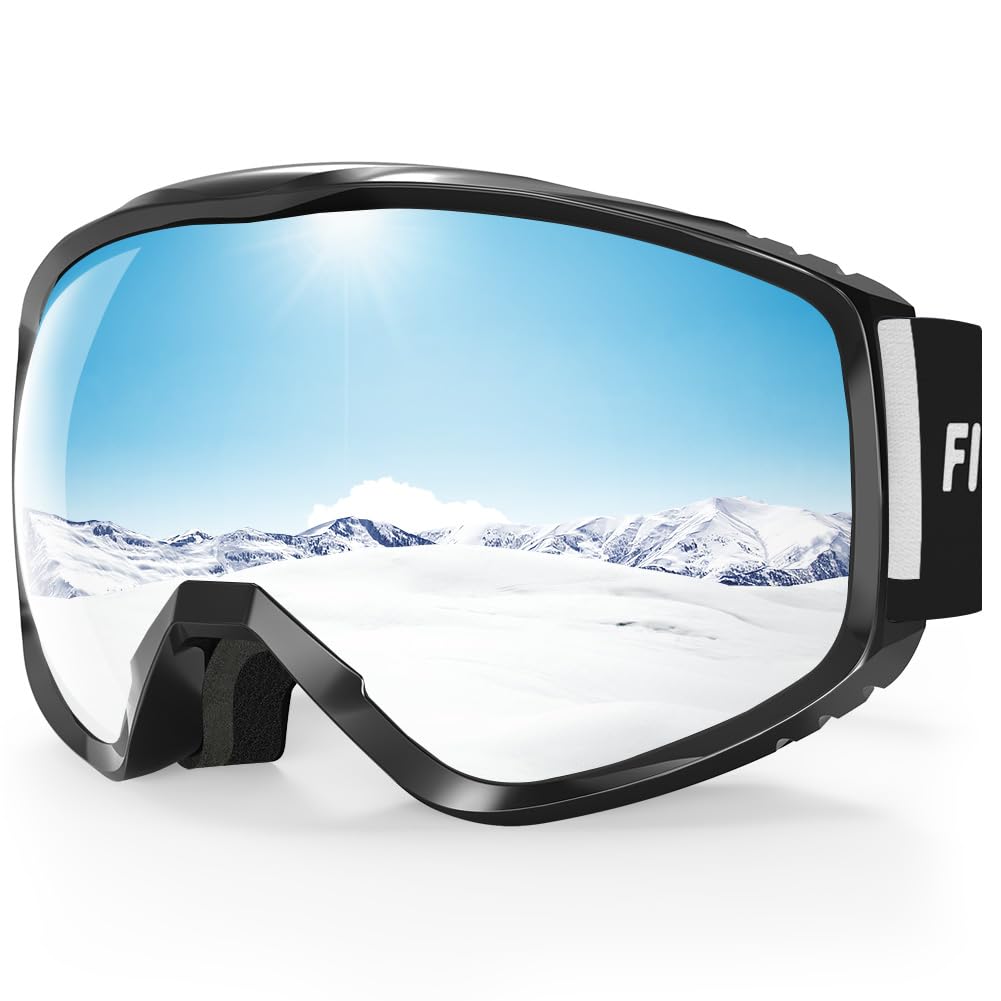 findway OTG Ski Goggles - Over Glasses Snow Snowboard Goggles for Men Women Adult & Youth - Anti-Fog 100% UV Protection