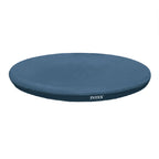 INTEX 28020E Pool Cover: For 8ft Round Easy Set Pools – Includes Rope Tie – Drain Holes – 12in Overhang – Snug Fit