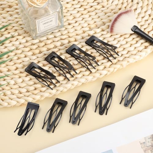 36 Pcs Black Snap Hair Clips, Hair Clips Metal Hair Barrettes Stocking Stuffers for Women Girls Hair Accessories Gift Christmas Gifts