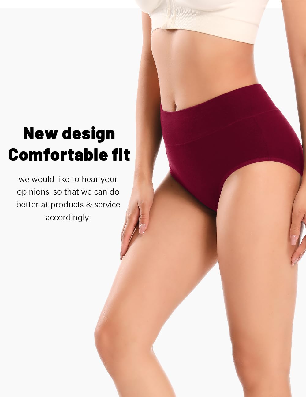 Molasus Incontinence Underwear for Women High Absorbency Period Leakproof Cotton Underwear Heavy Flow Menstrual Protective Panties Bladder Control Briefs 3 Pack,Multicolor,Large