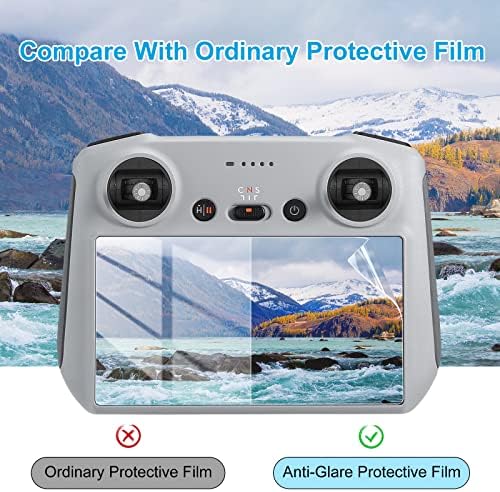 Skyreat Anti-Glare Matte Screen Protector For DJI Flip/Mini 4 Pro/Mini 3 / Air 3s Drone Accessories with DJI RC/RC 2 Remote Controller (2 Pack)