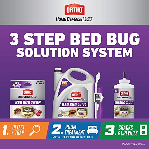 Ortho Home Defense Max Bed Bug, Flea and Tick Killer with Comfort Wand, Bed Bug Killer Spray, 1 gal., Purple