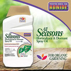 Bonide All Seasons Horticultural & Dormant Spray Oil, 32 oz Concentrate, Disease Prevention & Insect Killer for Organic Gardening