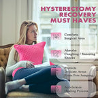 Hysterectomy Pillow with Pocket, Hysterectomy Recovery Abdominal Pillow, Post Surgery Pillow for Abdomen, C-Section Recovery Pillow, Mastectomy, Tummy Tuck, Hernia, Abdominal Surgery Must Haves