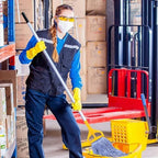 Commercial Heavy Duty Mop Heads Replacement for Rubbermaid: 3 Packs Industrial Wet Mop Head for Floor Cleaning - Cotton Commercial Products Wet Mop Refills