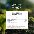 Farmer’s Secret Fruit & Bloom Booster Fertilizer (32oz) - Super Concentrated - Increases Flowering and Yield on All Varieties of Fruits, Vegetables and Flowers