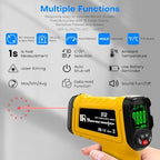 Surpeer Infrared Thermometer pyrometer Temperature Gun -50°F to 2552°F, 30:1 Distance Ratio, Laser IR Temp Gun for Cooking, Pizza Oven, Engine, Kilns, Forges, Industry, and Home Repair