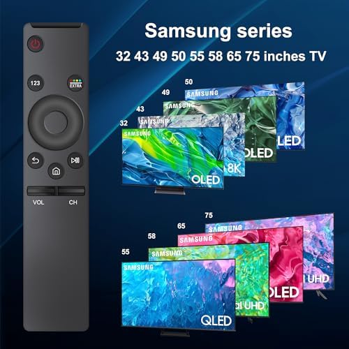 Universal for Samsung Smart TV Remote Control Replacement, Compatible All Samsung Smart TV Frame Curved Crystal LCD LED UHD Neo QLED OLED 4K 8K TV Remote