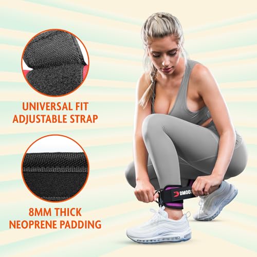 DMoose cable kickback ankle strap - One Size Fit with Premium Padding, ankle cuff, Ankle Cable Straps for Workout, Booty Workouts, Leg Extension, Hip Abductors