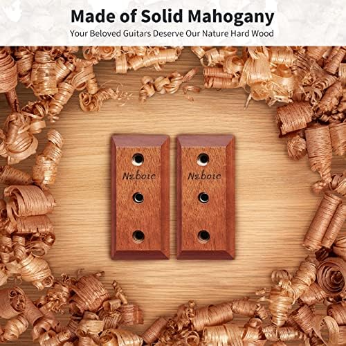 3 Pack Guitar Wall Mount, Wood Guitar Wall Hanger, Guitar Hook, Guitar Accessories for Acoustic Electric Bass Guitar Ukulele Banjo Mandolin