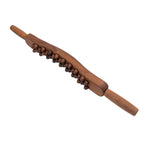 Goodtar Guasha Wood Stick Tools Wooden Therapy Scraping Lymphatic Drainage Massager, Double Row 34 Beads Point Treatment Gua Sha Tools for Back Leg (34 Beads)