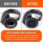 WC Wicked Cushions MDR-7506 Replacement Ear Pads - Comfortable Leather & Luxury Memory Foam | Durable & Fit MDR-7506, MDR-V6, MDR-CD900ST - Perforated Pu Leather