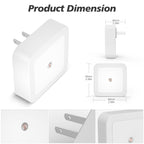 Night Light, Night Lights Plug into Wall 8-Pack, Nightlight Plug in Night Light, Dusk to Dawn Night Lamp Led (Warm White)