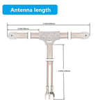 300 Ohm FM Antenna T Shape Dipole Radio Ant with Spade Terminal for Yamaha Sharp JVC Denon Marantz Vintage Stereo Tuner Receiver