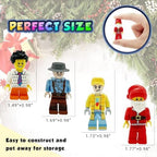 Mini Figure Toy, 36 PCS Action Figure, Minifigures Stuffer, Minifigures Building Bricks Mini People with Accessories, Boys Girls Gift for Christmas Stockings, Birthday