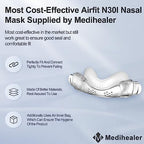 Medihealer 2 Packs Replacement Cushion for Airfit N30i(S), 2 Packs Old Version Curved Nasal Cradle Cushion Compatible with N30i, Soft & Comfortable Great-Value Supplies