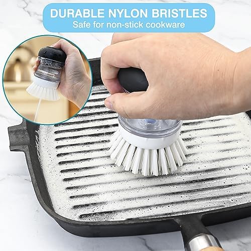 Palm Brush Refill for OXO Good Grips Soap Dispensing Palm Brush, 4 Pack Palm Brush Replacement Head