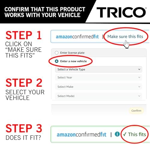 TRICO Gold 22" + 22" Premium Automotive Replacement Windshield Wiper Blades (Set of 2), Passenger and Driver Side All-Weather Beam Wiper Blades for Select Vehicle Models