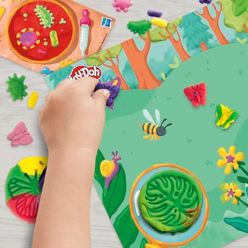 Play-Doh Light & Look Microscope for Kids 3 Years & Up, Electronic Preschool Toys for Girls & Boys, 9 Accessories & 5 Colors