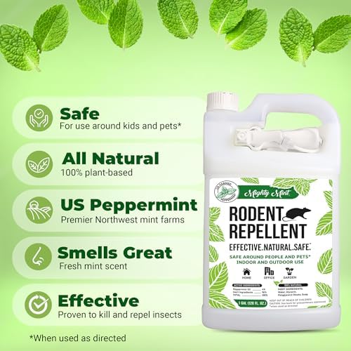 Mighty Mint Mouse Repellent Pouches & Rodent Repellent Gallon Bundle