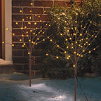 Lighted Christmas Tree Branches, 30IN 100LED Artificial Brown Twig Branch with Warm White Lights, Timer & Battery Operated, Waterproof for Indoor Outdoor Holiday Xmas Office Bedroom Party Decorations