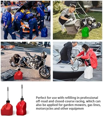 Premium Fuel Filler Jug Hose Perfect for LC2 Jugs Gas Can Hose Replacement Racing Fuel Jug Hose Gas Can Nozzle Suitable for 3/5/5.5 Gallon Jugs Vp Jugs