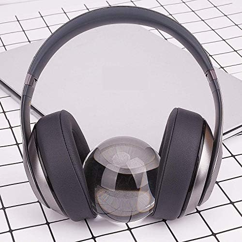 SoloWIT Replacement Ear Pads Cushions for Beats Studio 2 & Studio 3 Wired & Wireless Headphones, Earpads with Soft Protein Leather, Noise Isolation Memory Foam, Added Thickness - Titanium