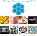 Accessories-Set-for-Insta-Pot, Accessory Compatible with Instant Pot 6 Qt 8 Quart, with Steamer Basket Cheesecake Pan Egg Steam Trivet Silicone Mold Mitts Tong