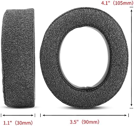 HS70 Earpads Upgrade Thicker Fabric Ear Pads Cushion Replacement Compatible with Corsair HS70 Pro HS60 HS50 Headphone