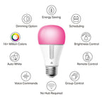 Kasa Smart Light Bulbs, 1000 Lumens High Brightness, 16M Color Changing, Dimmable Smart WiFi Light Bulb, Compatible with Alexa and Google Home, A19, 2.4GHz Wi-Fi only, No Hub Required, KL135(4-Pack)