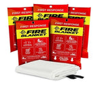 Mart Cobra Emergency Fire Blanket for Home and Kitchen - 5 Pack - Fire Blankets Emergency for Home Safety 40” x 40” - Suppression Shield Retardant Extinguisher Fiberglass Welding Fireproof Cloth Towel